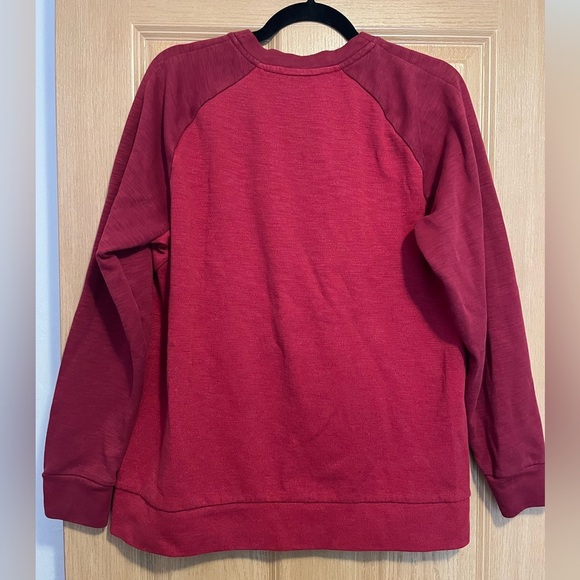 Nike Sweatshirt Men's Red Sportswear Optic Crew Neck Pullover Sweater - Picture 8 of 11